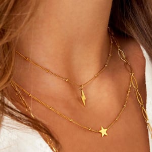 Stainless steel necklace star h5 Picture3